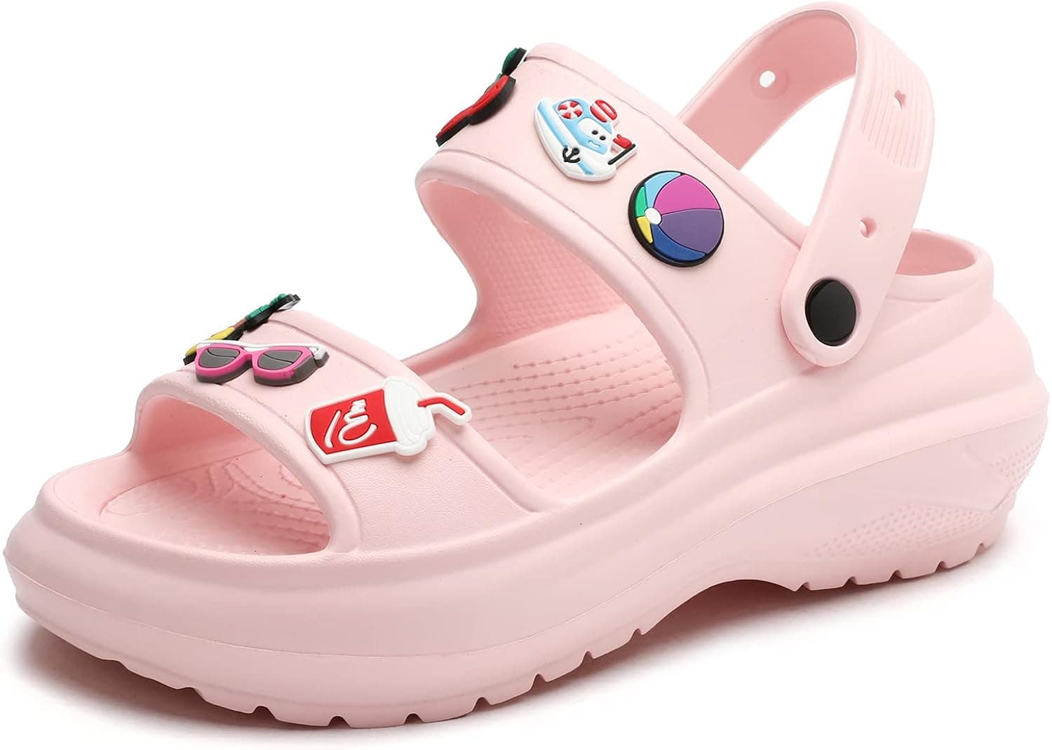 UJKOO Women's Clogs Garden Shoes Slippers Sandals Comfortable Slip On Outdoor Summer Beach Shoes Pink 9 Women