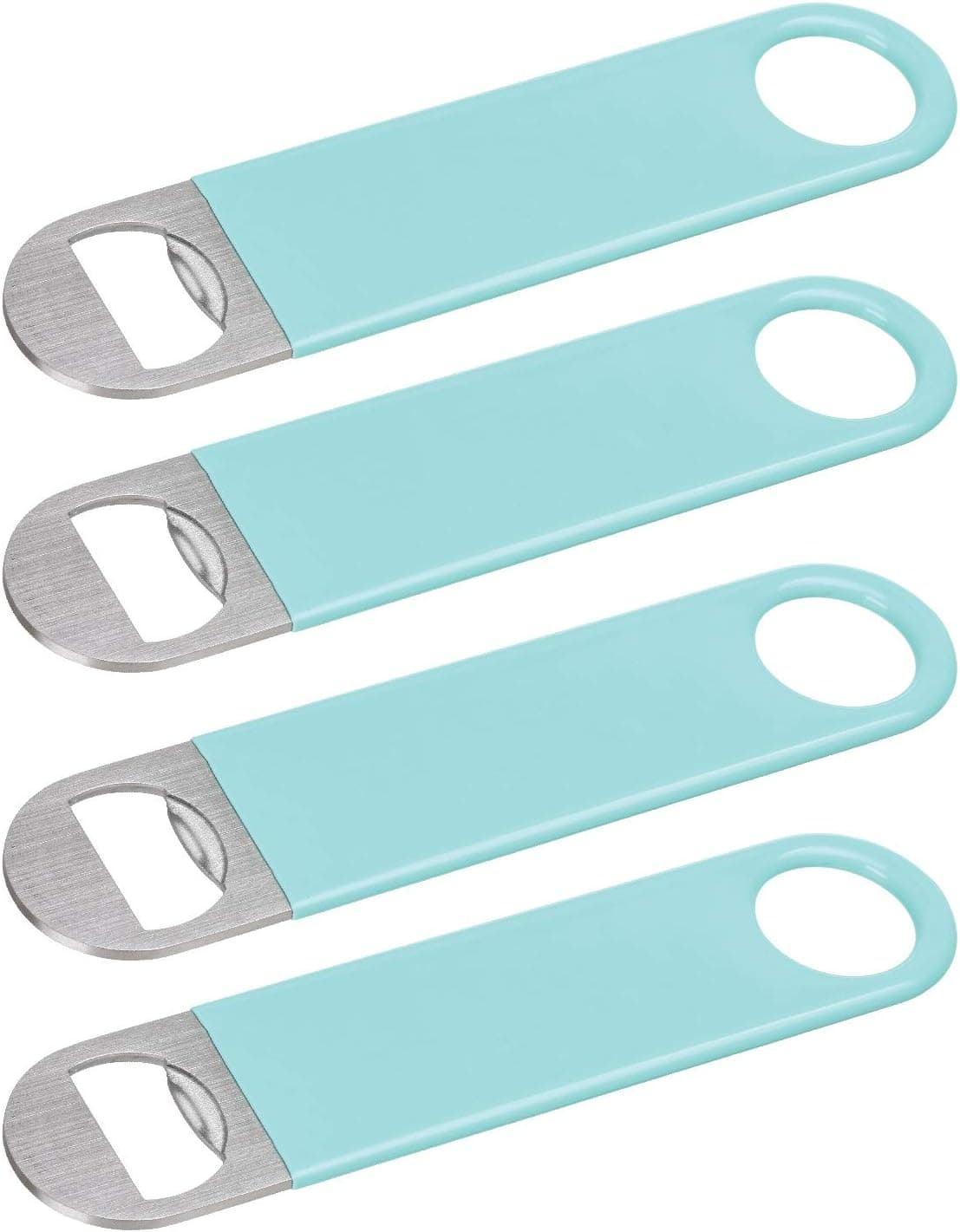 Thirsty Rhino Rubber Coated Suma Bottle Opener (Set of 4) (Teal)