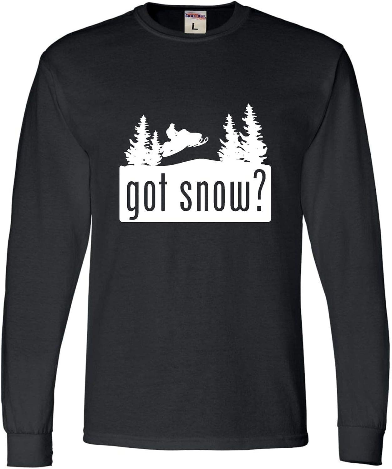 Go All Out Adult Got Snow Funny Snowmobile Lover Long Sleeve T-Shirt