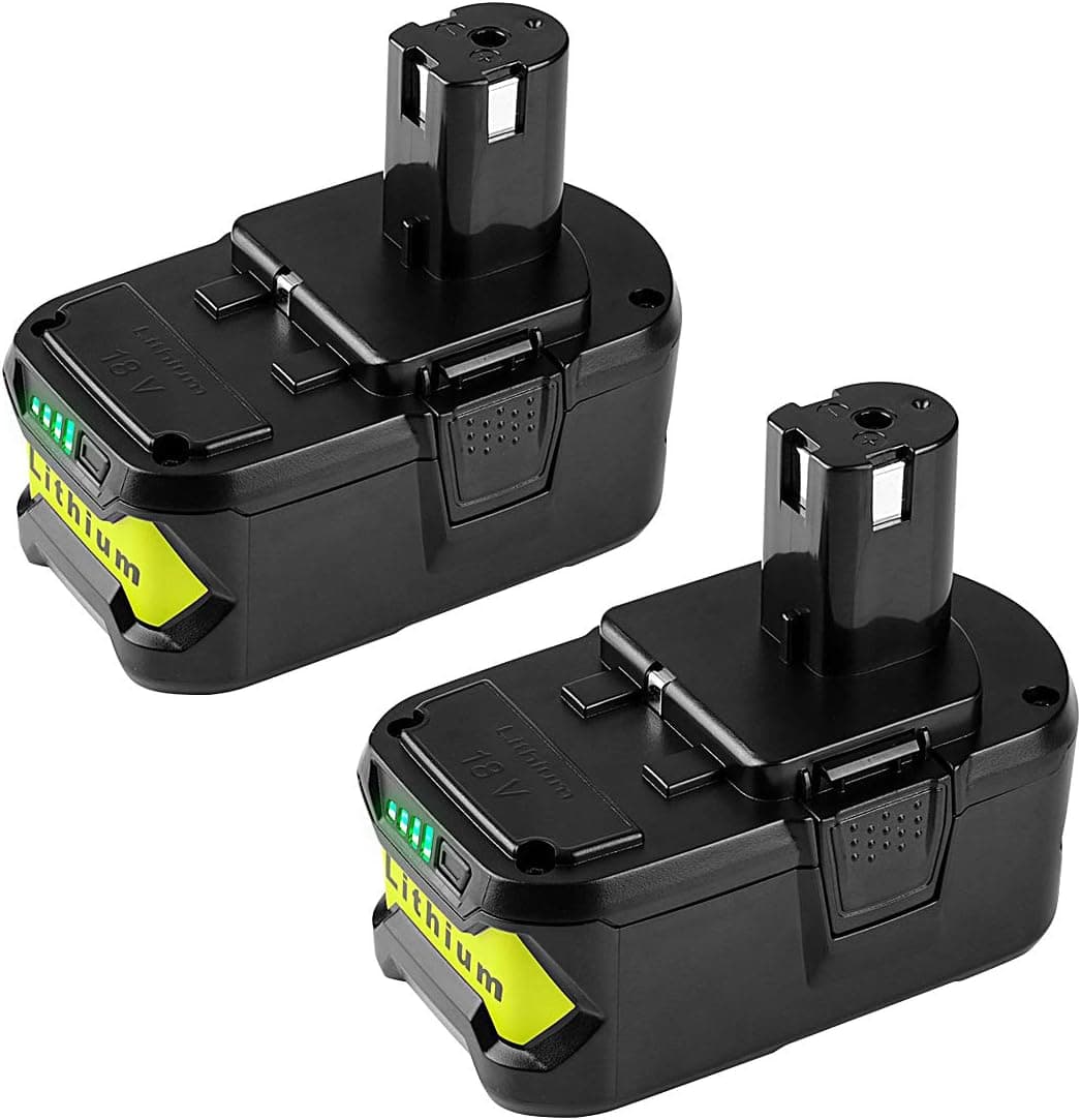 Energup Replacement 2Pack 5000Ah 18V Ryobi Battery for Ryobi 18-Volt P102 P103 P105 P107 P108 P109 Ryobi ONE+ Cordless Tool Ryobi 18V Lithium Batteries