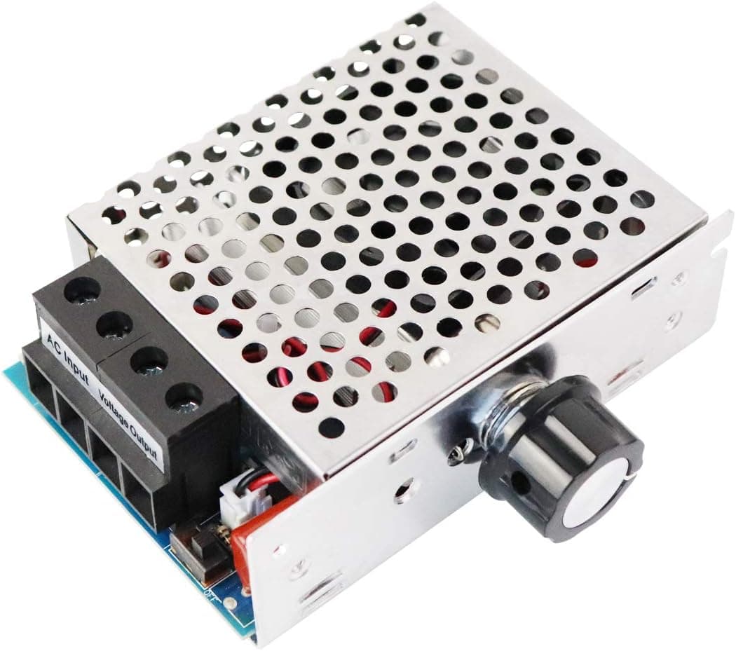 uniquegoods 10000W High Power SCR Electronic Voltage Regulator AC 110V-230V Motor Speed Controller Dimming Thermoregulation Module with Fan