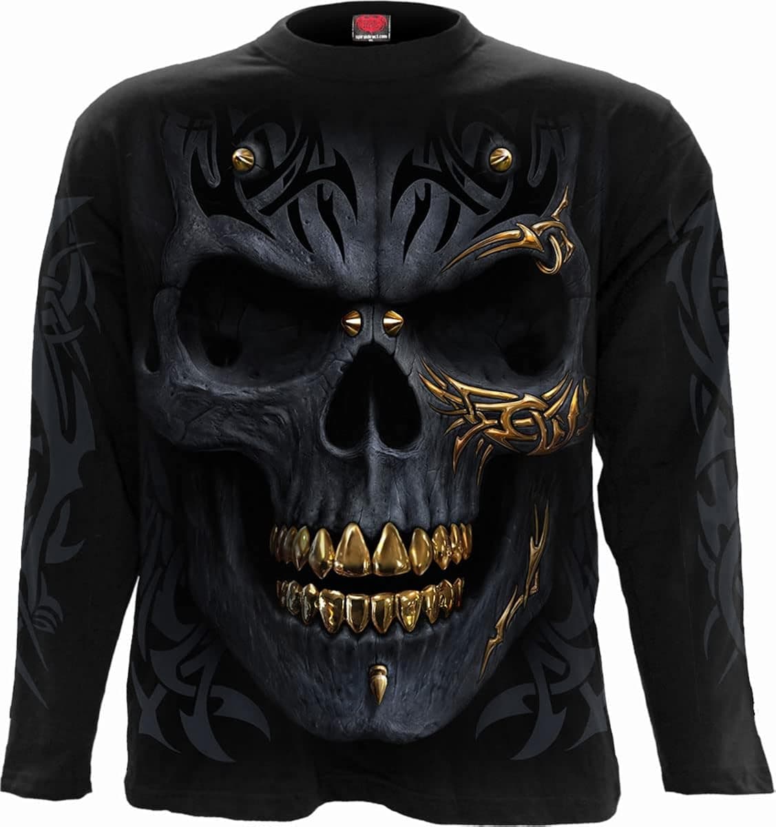 Spiral - Black Gold - Longsleeve T-Shirt Black