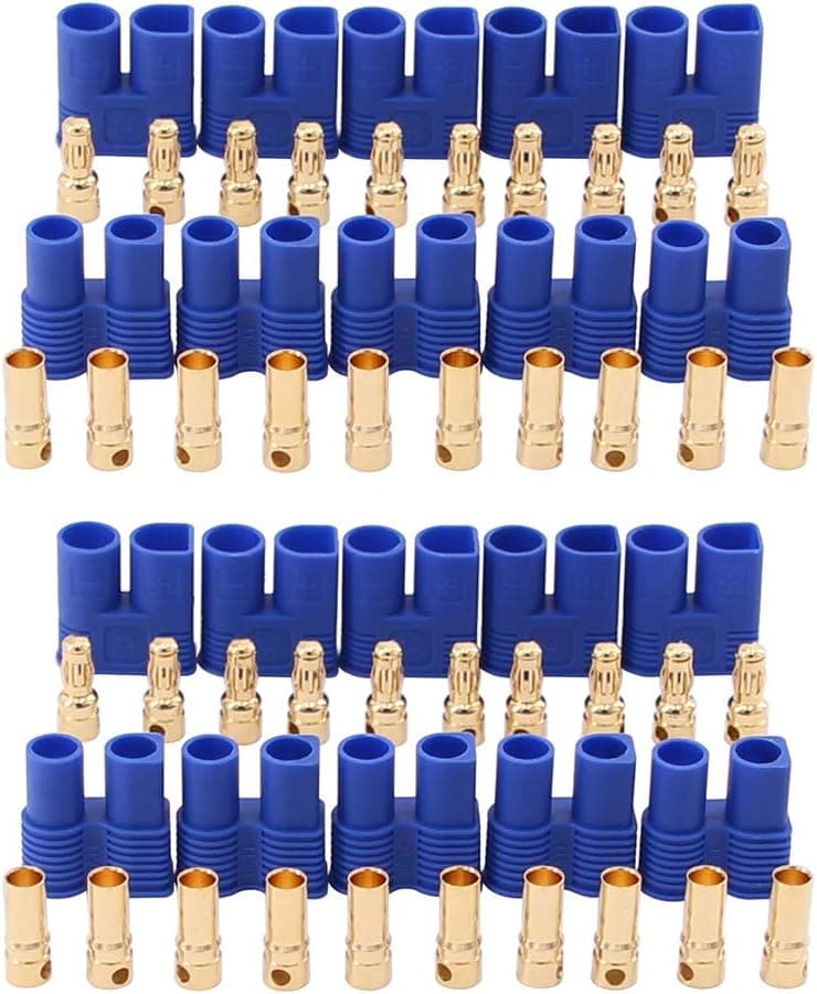 OliRC 10pairs Male Female EC3 Connector 3.5mm Glad Bullet Banana Plug for RC ESC Battery Electric Motor(C120-10)