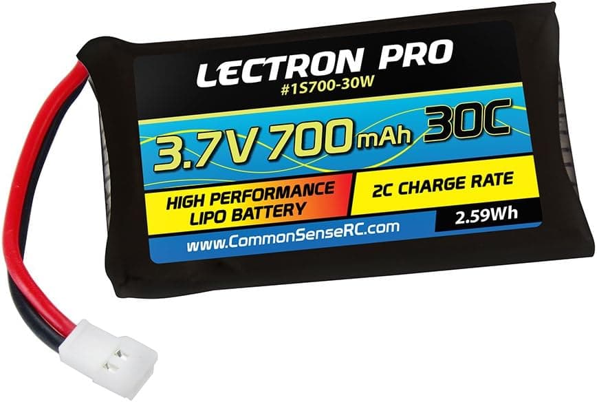 Lectron Pro 3.7V 700mAh 30C Lipo Battery with Walkera Connector for Estes Proto-X FPV Quadcopter