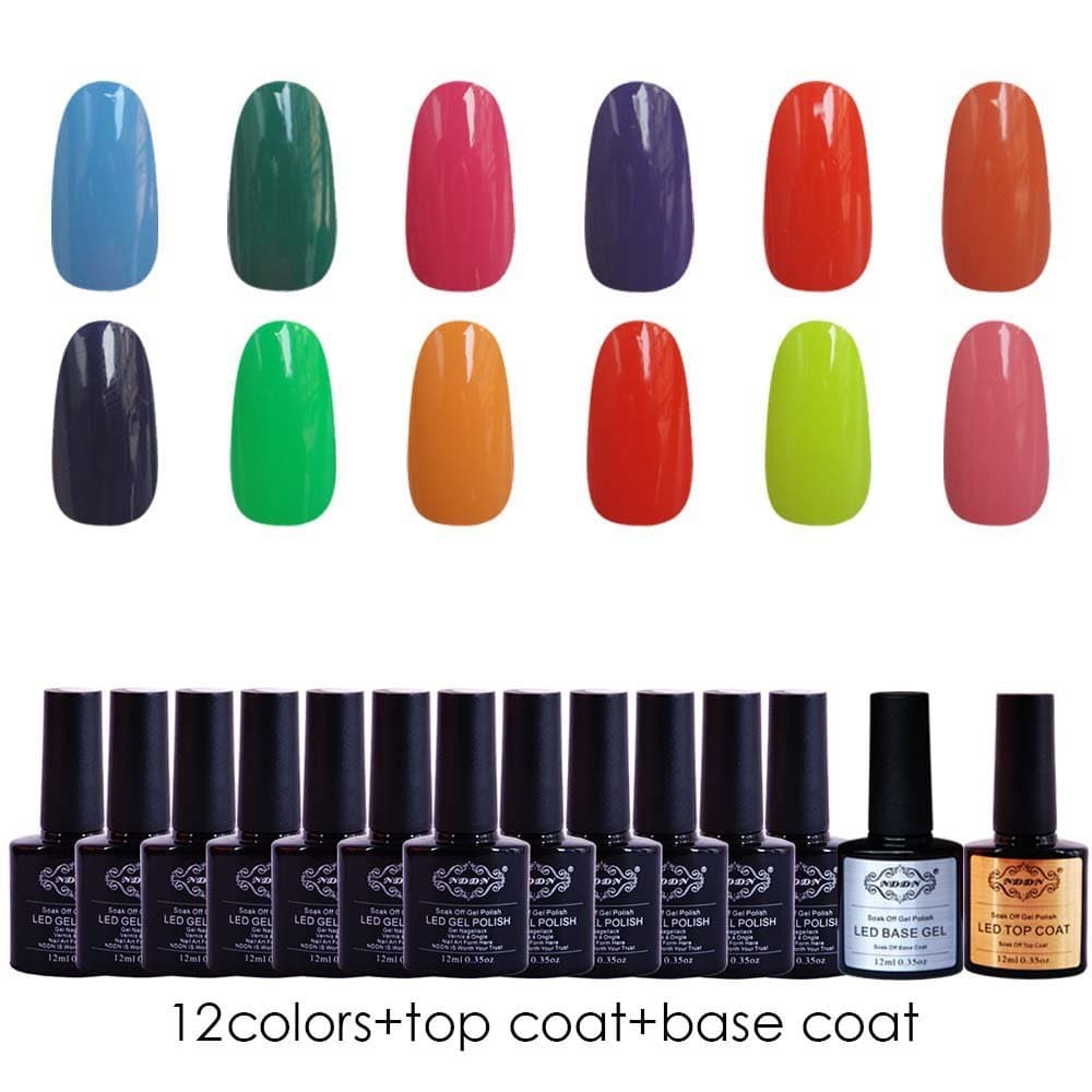 NDDN - Nail Polish Nail Polish Tool Set Gel Polish Remover Kit Gel Base And Top Coat Led