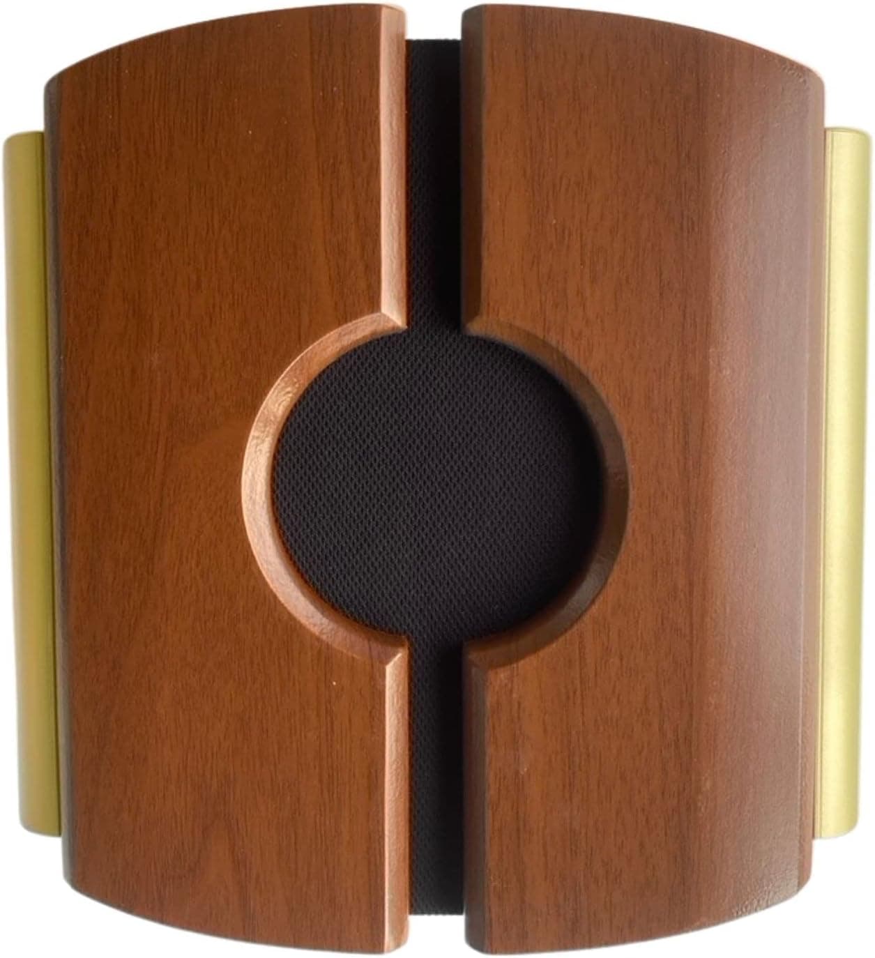 IQ America DW-2860 Wired Traditional "Wood-look" Doorbell Chime 3 Sound Options Westminster Door Bell Chime Selectable for Front or Rear Adjustable Volume 16VA Cherry Wood Veneer on Plastic with Satin Brass Side Tubes