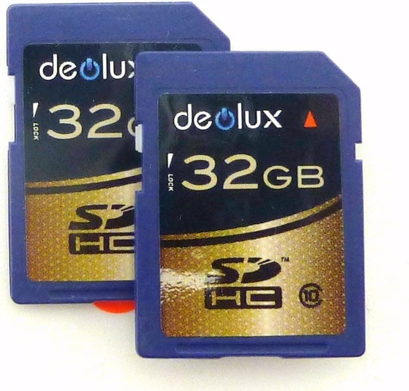 Trade Twin Pack 2 x 32GB Memory Card class 10 SD SDHC class 10 Ultra Fast Secure Digital Memory Card class 10 for Leica D-LUX 1, D-LUX 3, D-LUX 4, D-LUX 5, Rangefinder M8, M8.2, M9, S2, V-LUX 2, V-LUX 3, V-LUX 20, V-LUX 30, X1, X 1
