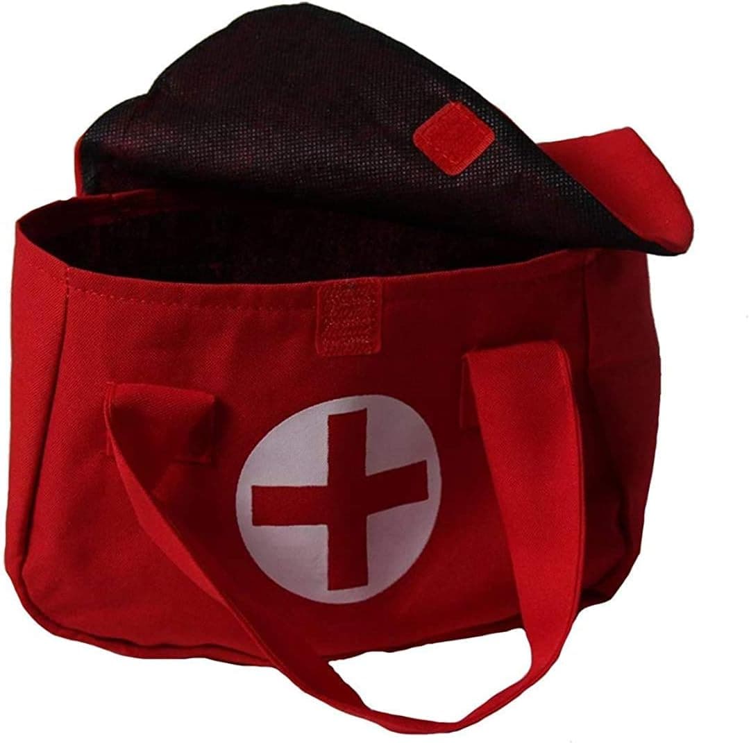 Storybook Wishes Red Pretend Play Small 7"x5" Toy Doctor Medical Bag