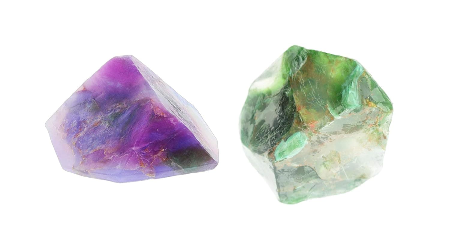 Bundle of 2 Soap Rocks (Opal & Malachite)