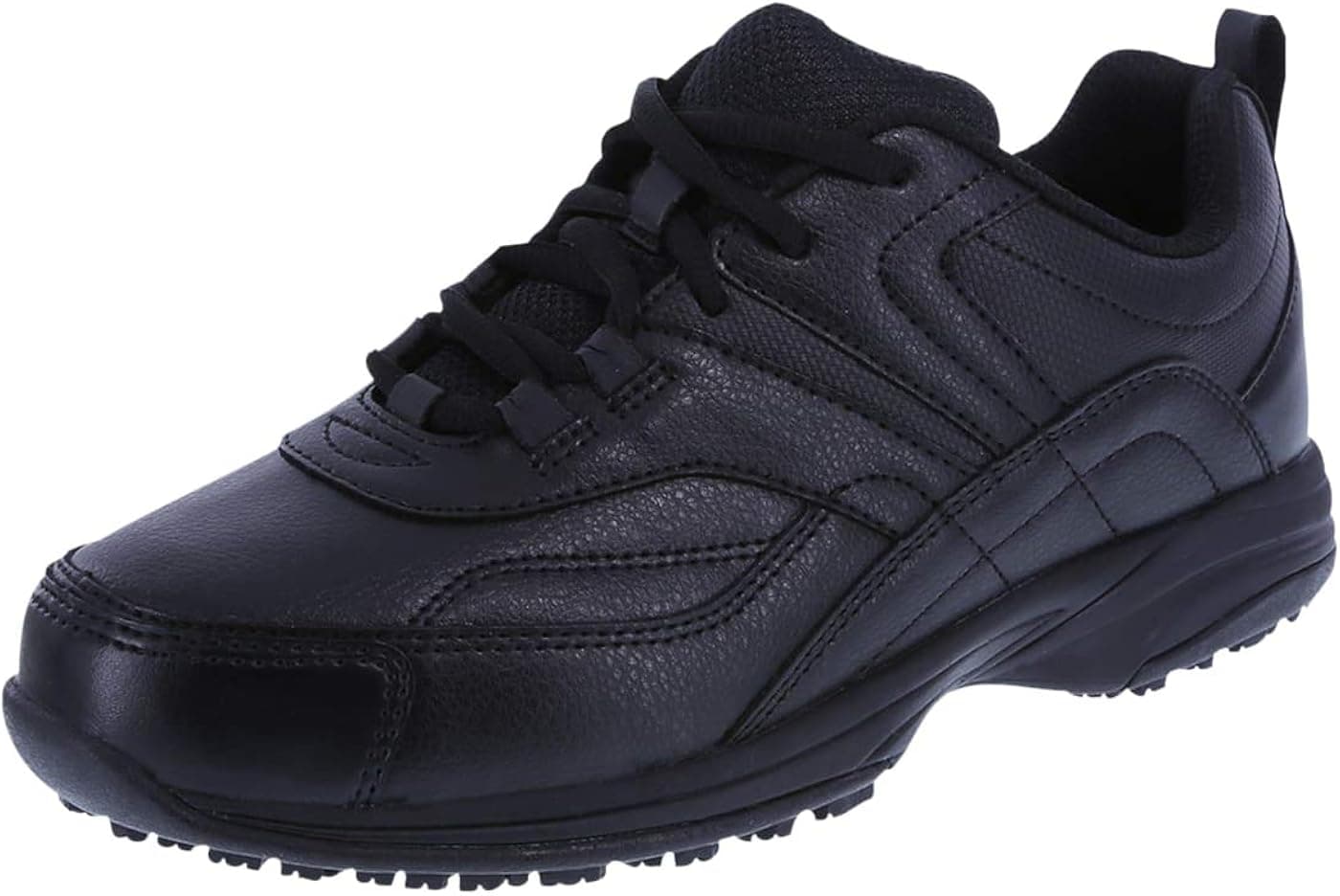 safeTstep Slip Resistant Women's Black Women's Athena Sneaker 7 Wide