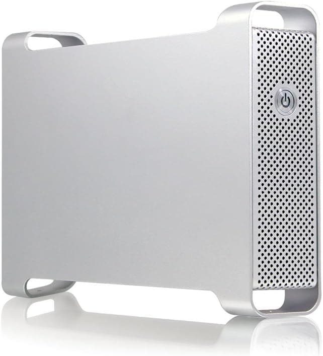 Macally Hi-Speed eSATA/FireWire/USB 2.0 Storage Enclosure for 3.5-Inch SATA Hard Disk G-S350SUAB2 (Silver)