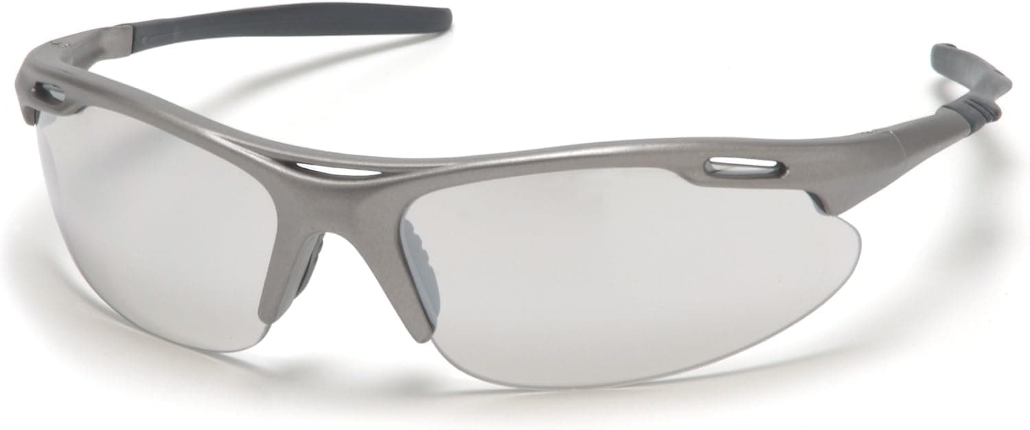 Pyramex Avante Safety Eyewear, Indoor/Outdoor Mirror Lens With Gun Metal Frame