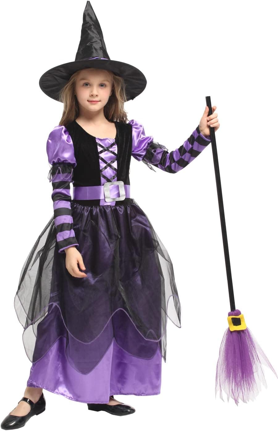 Narecte Halloween Costumes for Girls Halloween Costumes,Witch Costume for Girls Witch Costume,Kids Witch Costume Navy Blue