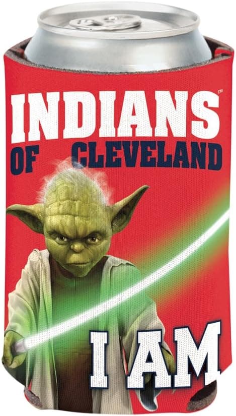 MLB Cleveland Indians Star Wars Yoda Can Cooler