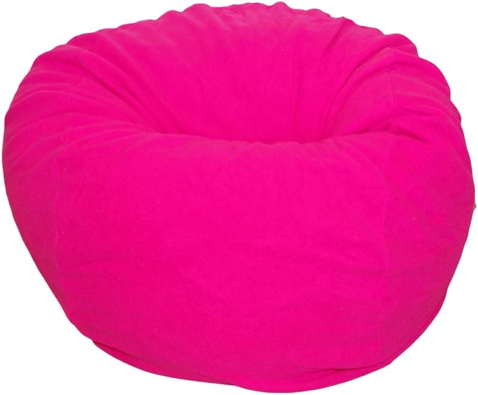 Ahh! Products Hot Pink Anti-Pill Fleece Washable Large Bean Bag Chair