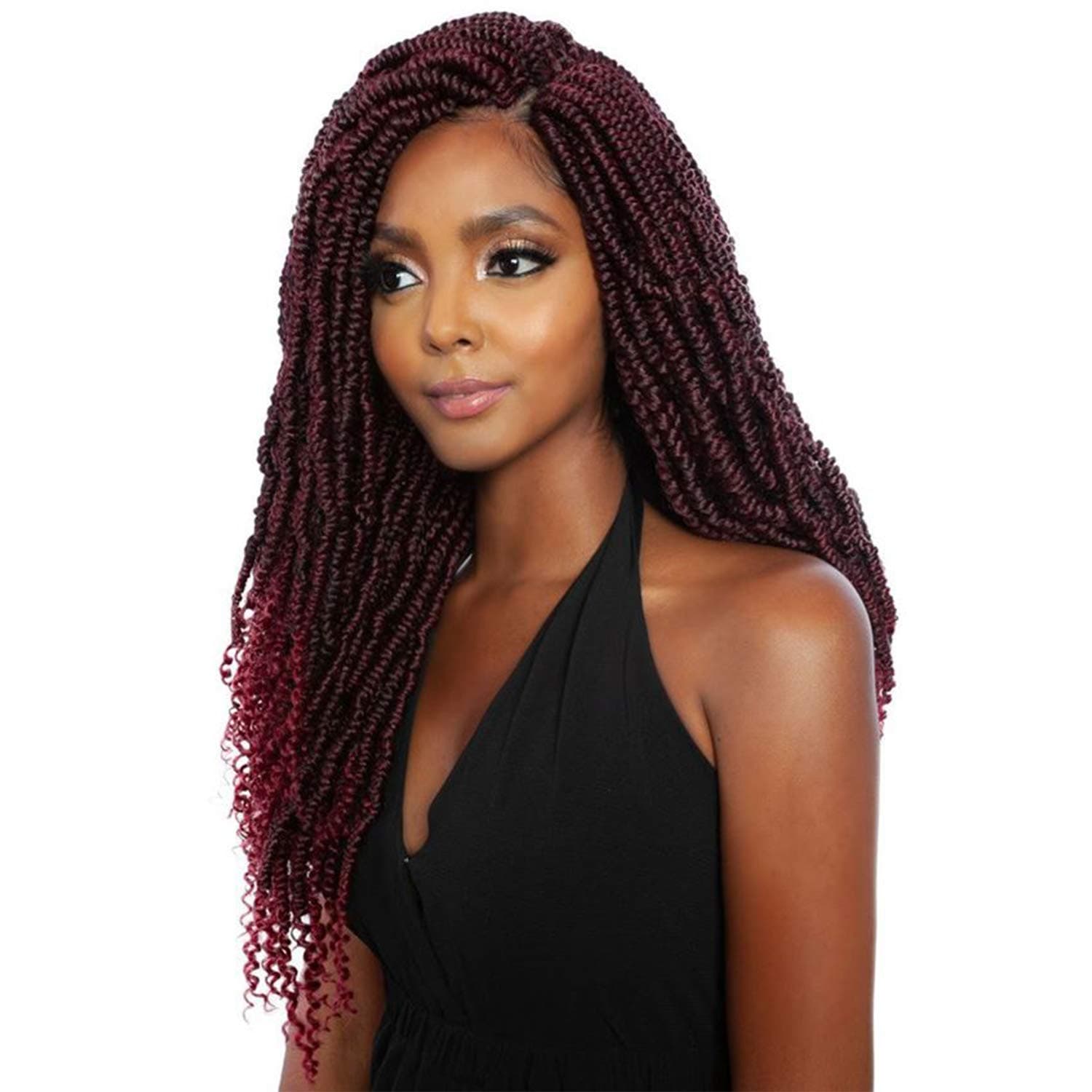 Multi Pack Deals! Mane Concept Passion Twist Crochet Braids Pre-Stretched 2X Grande Nomadik Twist 18" (5-Pack, T1B/350)