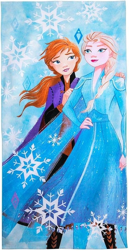 Disney Anna and Elsa Beach Towel – Frozen 2