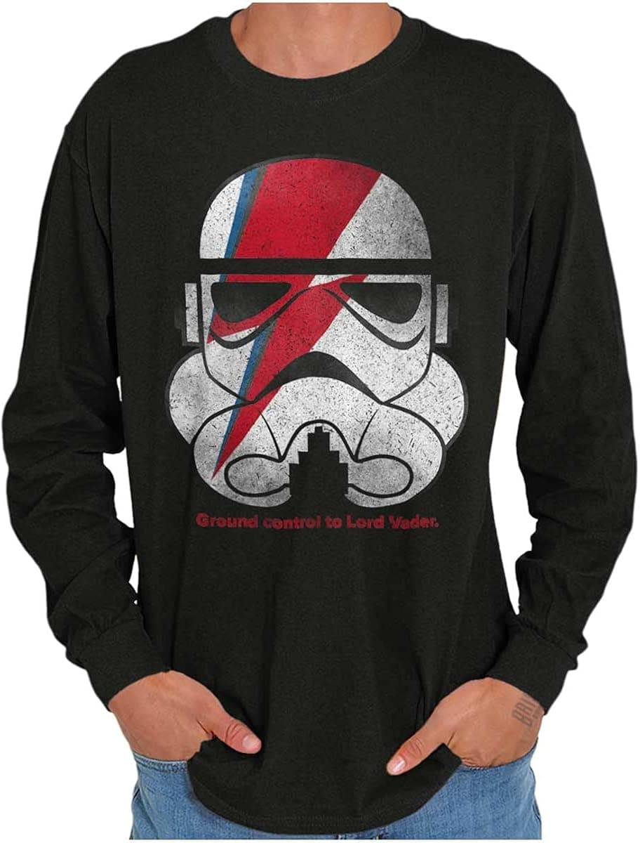 Brisco Brands Ground Control Dark Lord Galaxy Flash Long Sleeve Tshirt Men Women