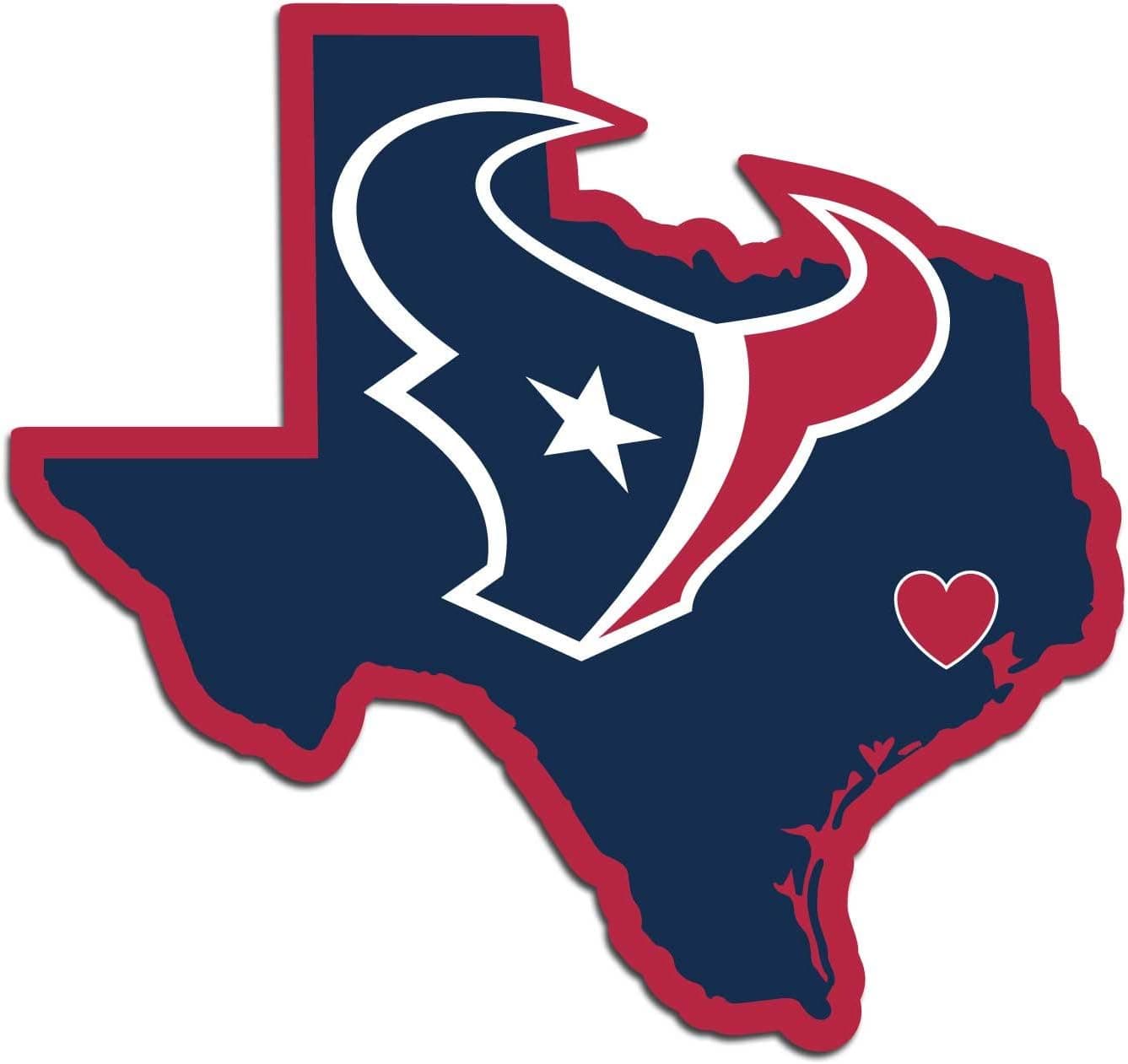 NFL Siskiyou Sports Fan Shop Houston Texans Home State Decal One Size Team Color