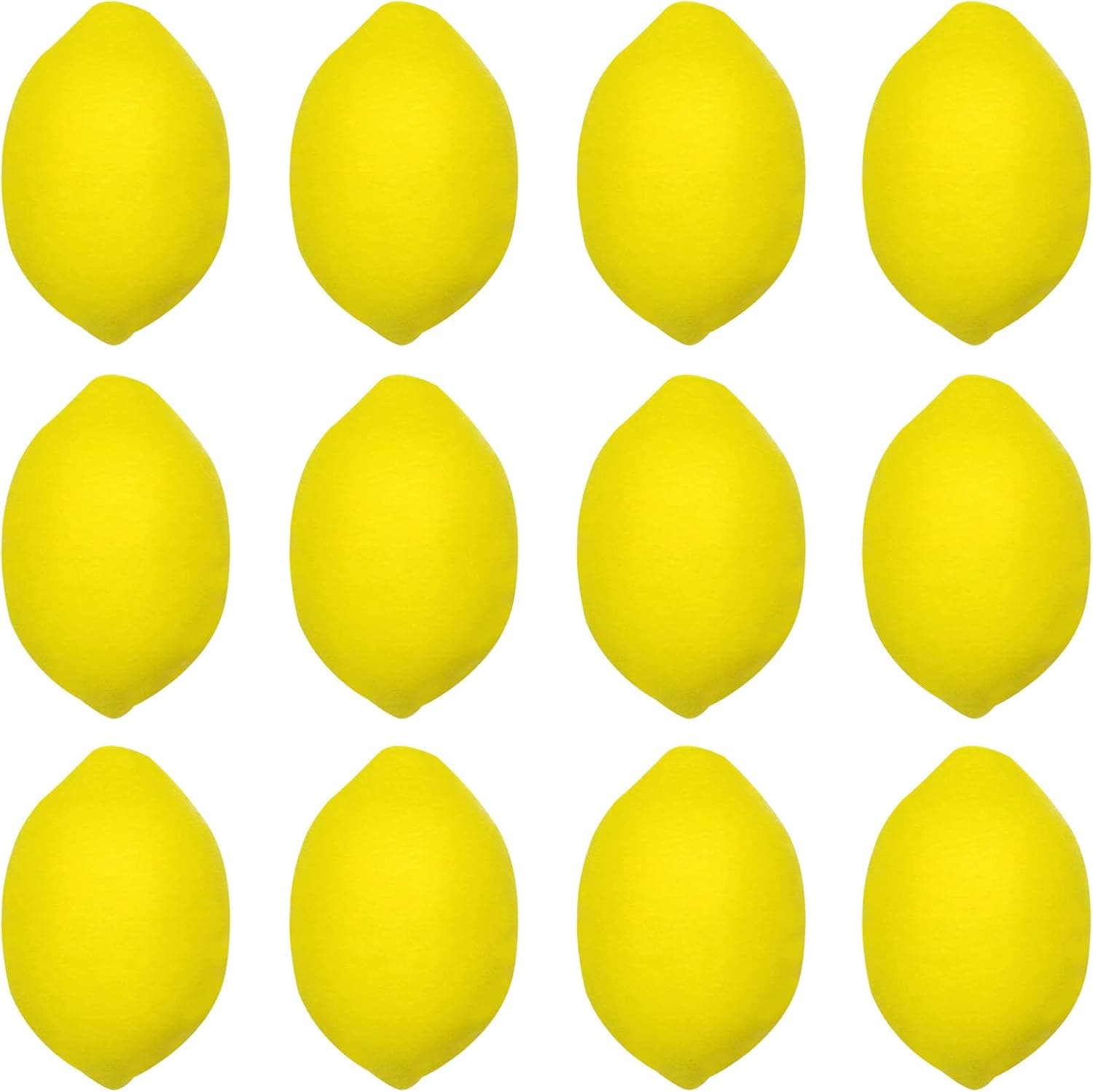 iMagitek 12 Pack Lemon Stress Relief Toys Lemon Stress Balls PU Toys for Kids Party Favors Supplies, Stress Relief Party Favors, Kitchen Decorations