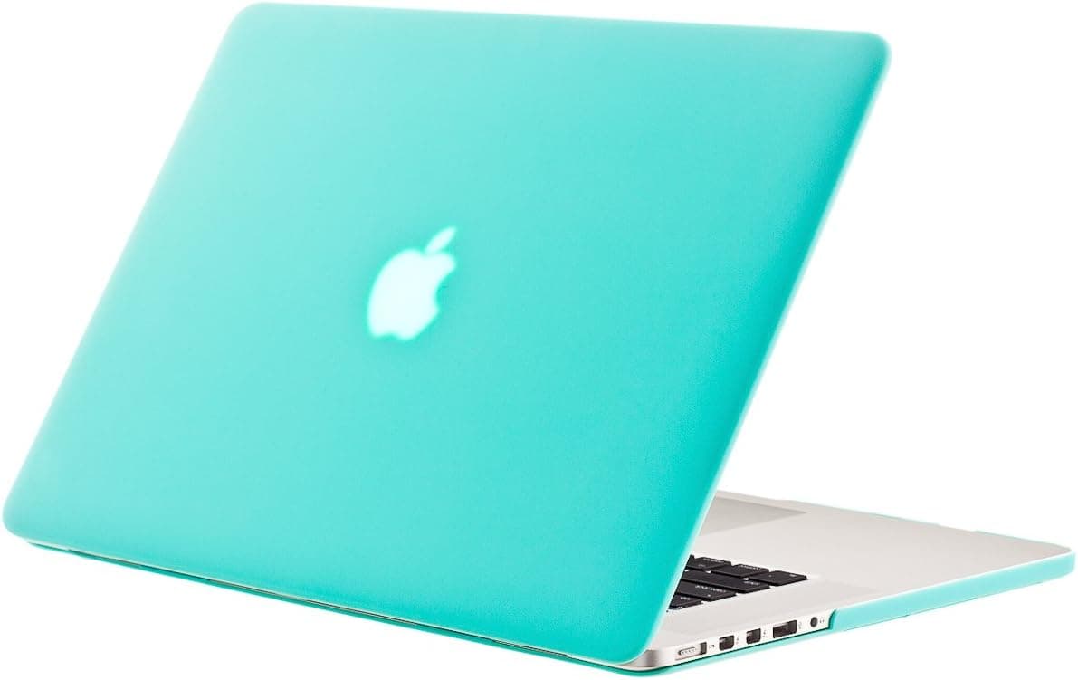 Kuzy Compatible with MacBook Pro 15.4 inch Case Model A1398 with Retina Display Soft Touch 15 inch Plastic Hard Shell Cover for Older MacBook Pro 15.4 inch, Teal Hot Blue