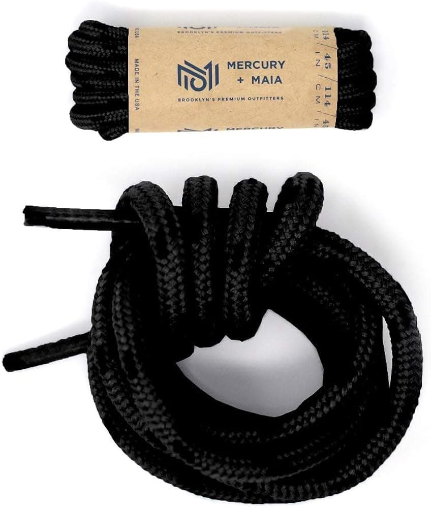 Mercury + Maia Honey Badger Work Boot Laces Heavy Duty W/Kevlar - USA Made Round Shoelaces for Boots