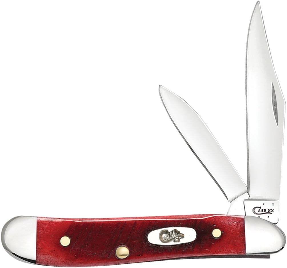 W.R. Case & Sons Cutlery Sawcut Dark Red Peanut Knife