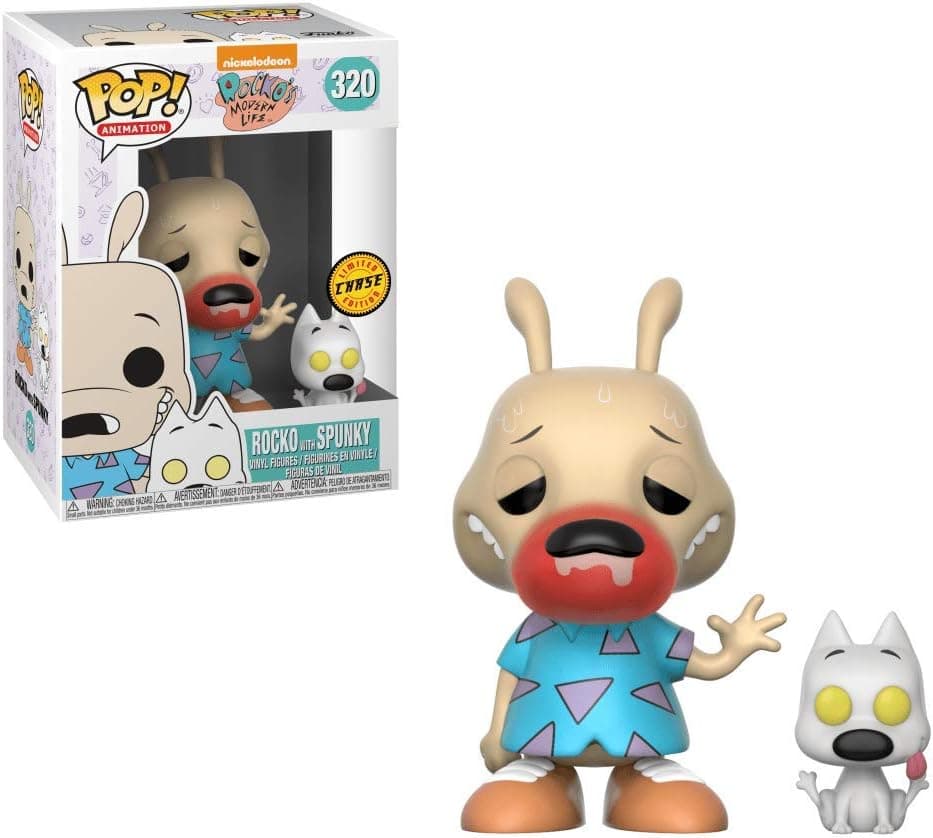 Funko POP! Television - Nickelodeon S2 Vinyl Figure - Rocko & Spunky (Sick) Chase #320