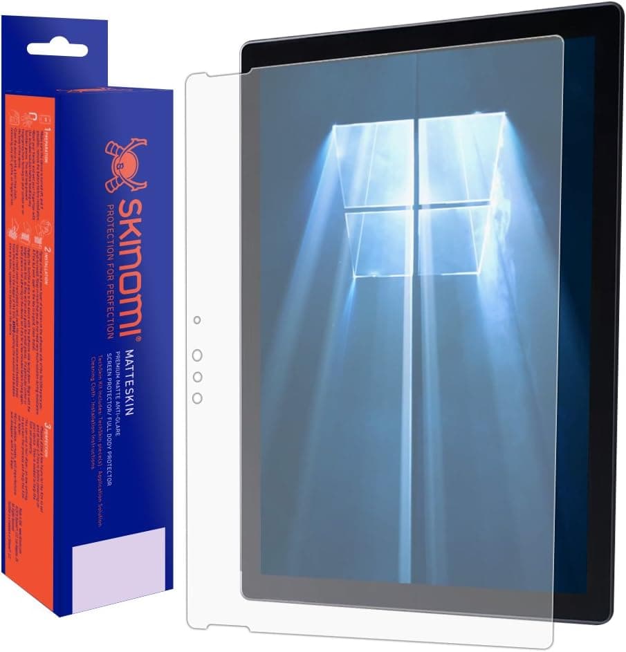 Skinomi Matte Screen Protector Compatible with Microsoft Surface Pro 4 2015 / Surface Pro 5 2017 Anti-Glare Matte Skin TPU Anti-Bubble Film