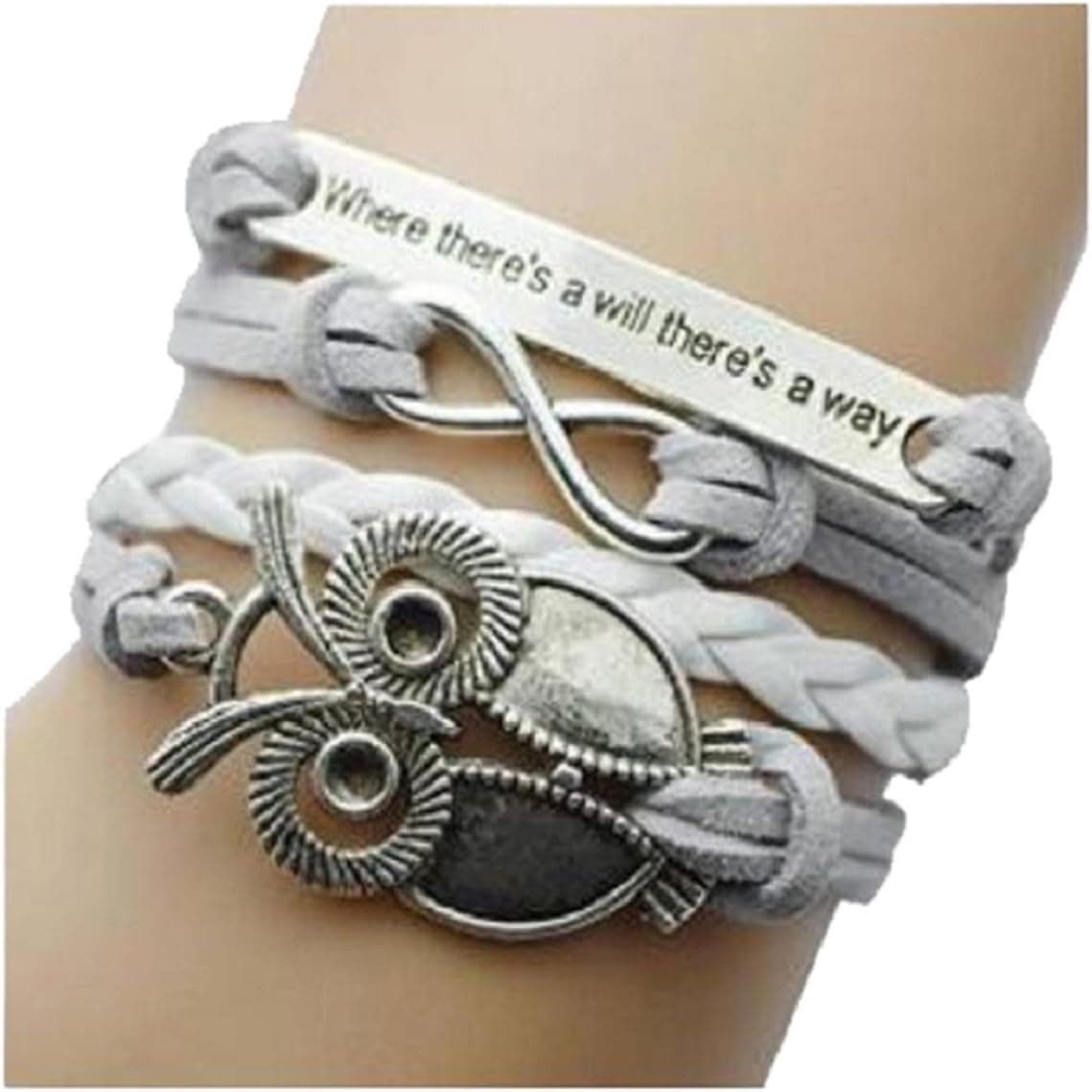 Jovana New Hot Cute Fashion Retro PU Leather Alloy Bracelet Wristlet Bangle Wrist Band Hand Chain