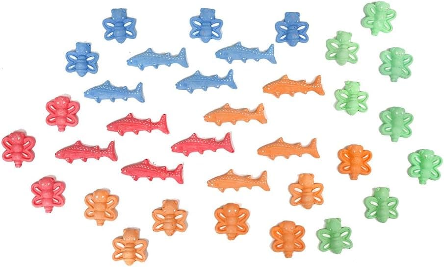 Boley 36 PC Animal Sidewalk Chalk - 24 street chalk bugs and 12 sharks makes the perfect party favor or gift!