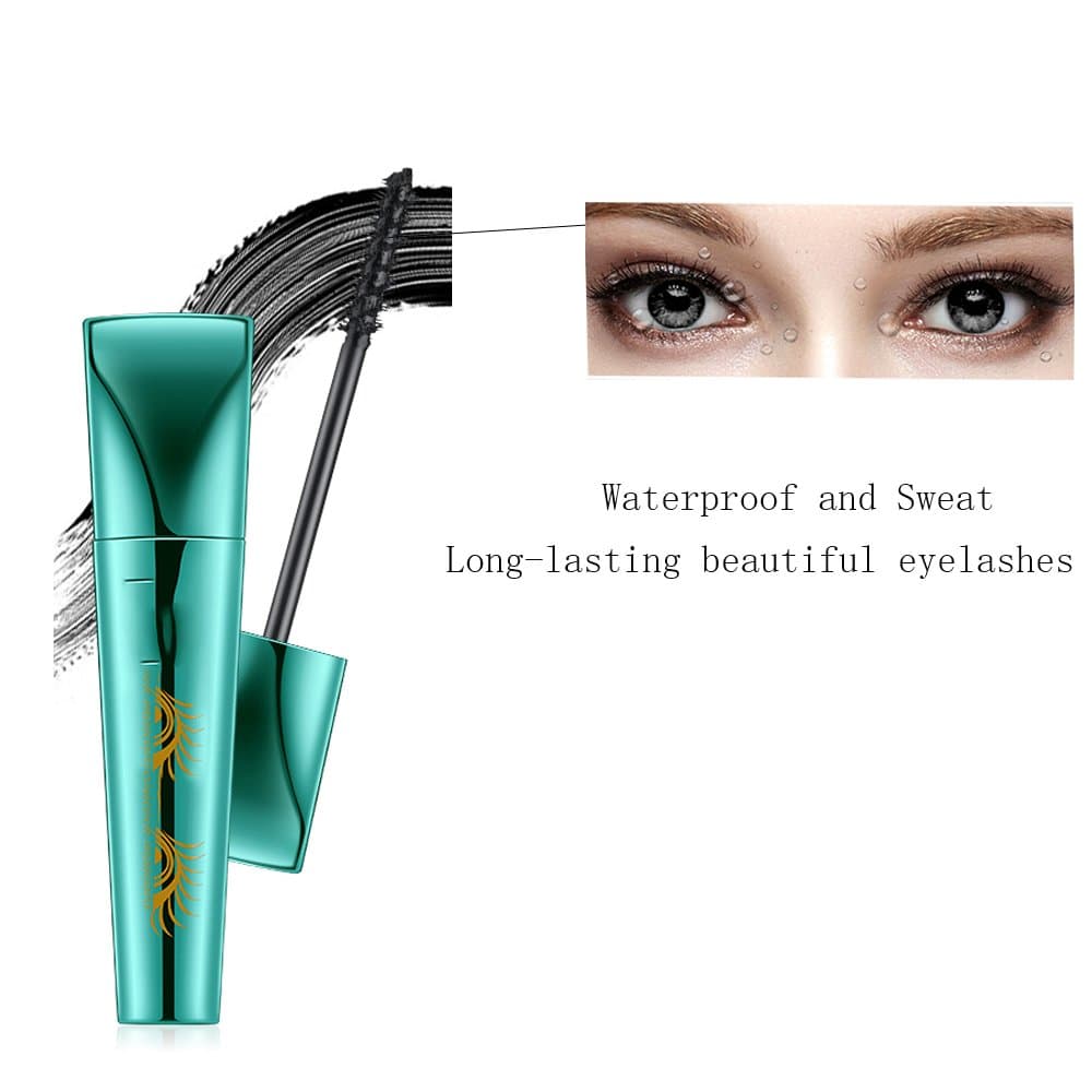 Extend Mascara Lash Mascara 3D Fiber Mascara Liquid Lash Mascara Thick Eyelash Long Lasting with 360 Degrees Spiral Brush Black
