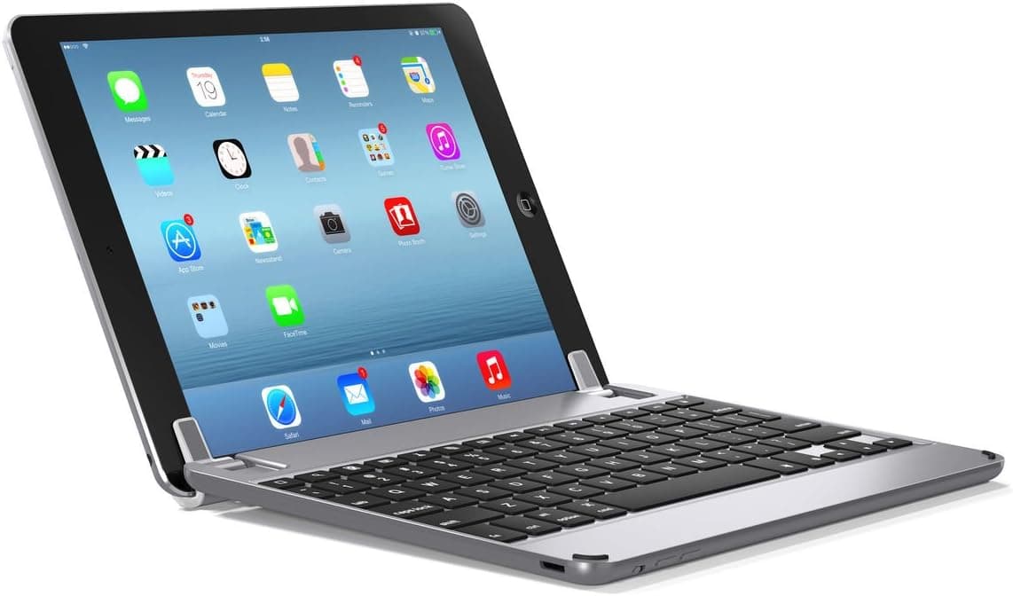 BrydgeAir Bluetooth Backlit Aluminum Keyboard Case for iPad Air 2 and iPad Air - Space Gray