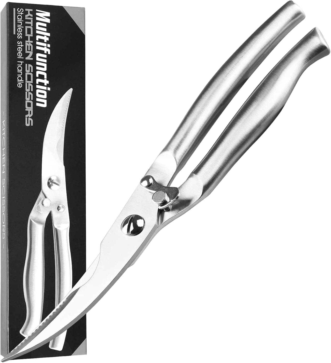 Kitchen scissors Poultry shears Metal kitchen shears Premium kitchen shears with safety lock for Chicken Meat Bone Fish (A type)