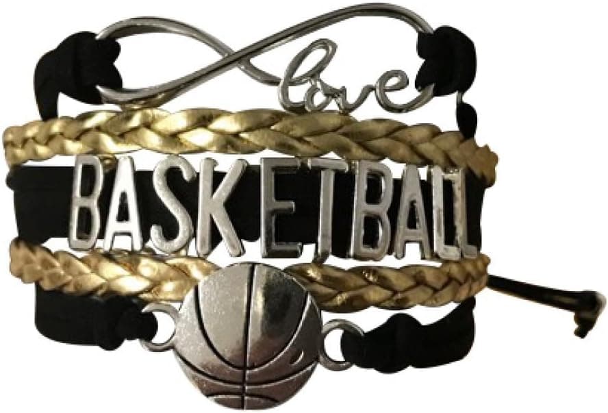 Infinity Collection Basketball Bracelet- Charm Bracelet- Basketball Jewelry - Perfect Basketball Gift for Basketball Players