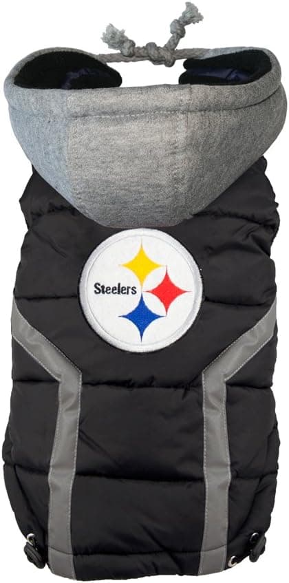 NFL Pittsburgh Steelers Dog Puffer Vest