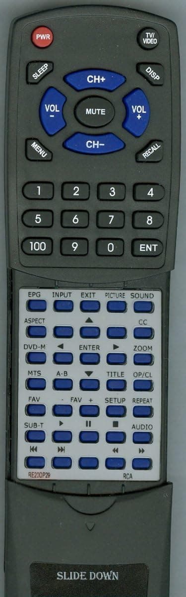 Replacement Remote Control for RCA 22LA45RQ, 22LA45RQD, RE20QP29, 22LA30RQ
