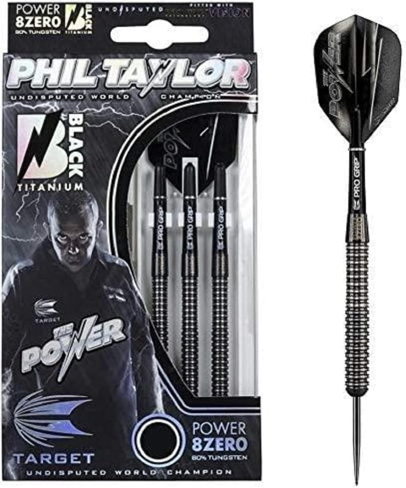 Target Darts - Phil Taylor Power 8Zero Titanium Steel Tip Darts