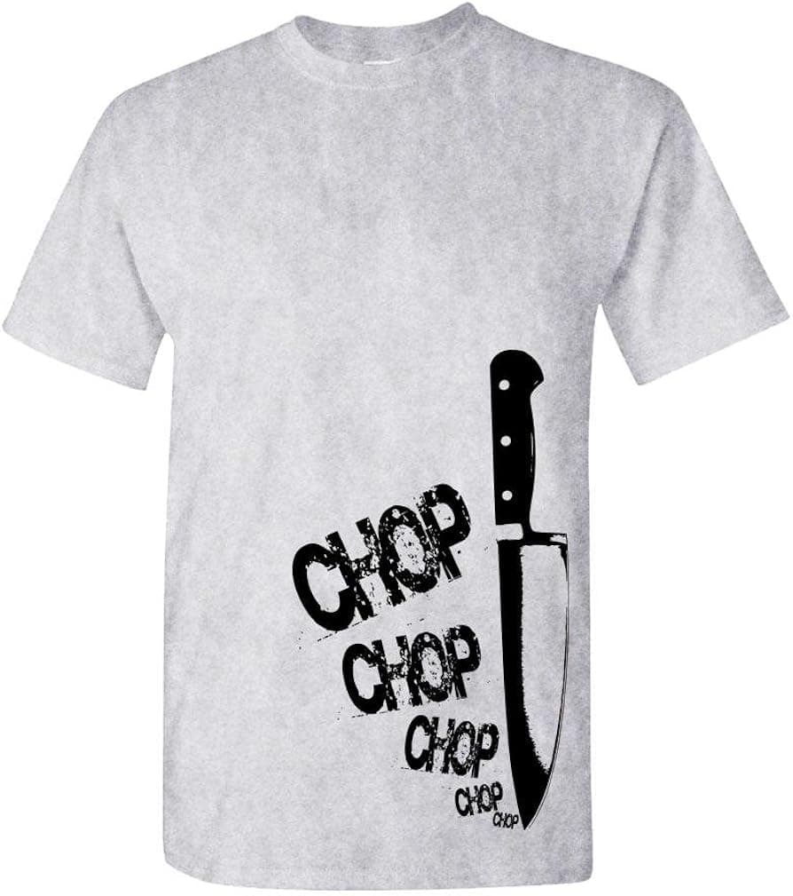 Chefs Knife chop chop - Cook Gourmet Foodie - Mens Cotton T-Shirt