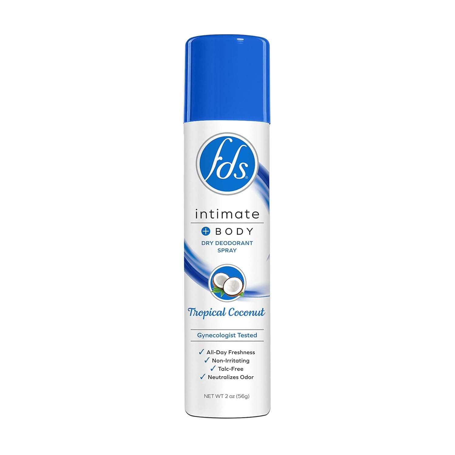 FDS Mist Intimate Body Spray, Coconut, 2 Oz
