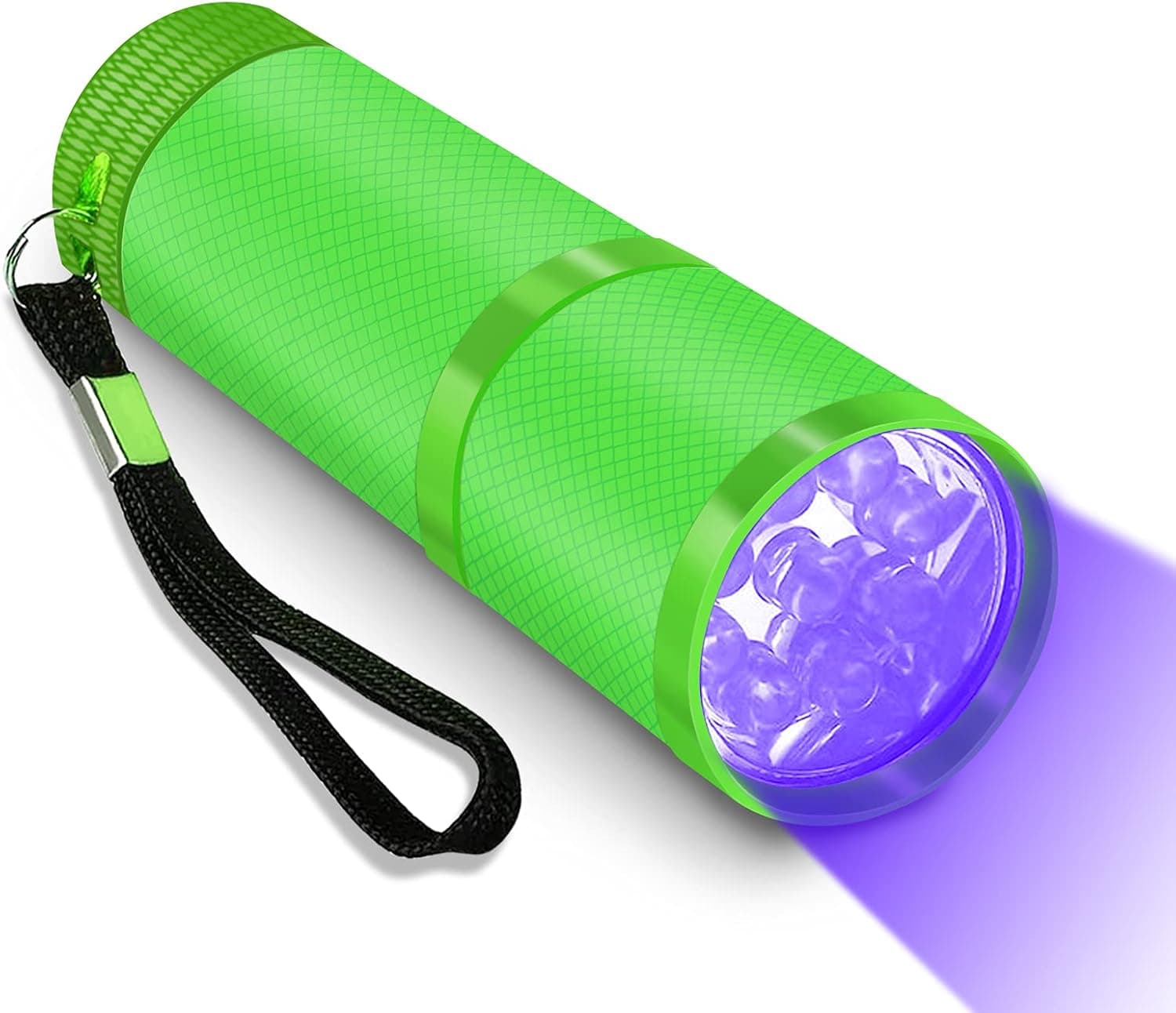 Mini UV Led Nail Lamp for Gel Nails 9 LED Flashlight Portability Nail Dryer Machine Nail Art Tools UV Light (Green)