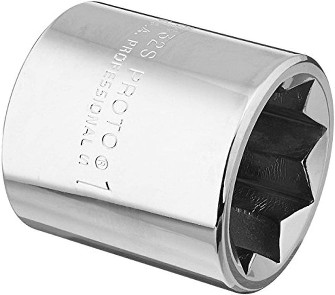 Stanley Proto J5432S 1/2" Drive Socket, 1", 8 Point