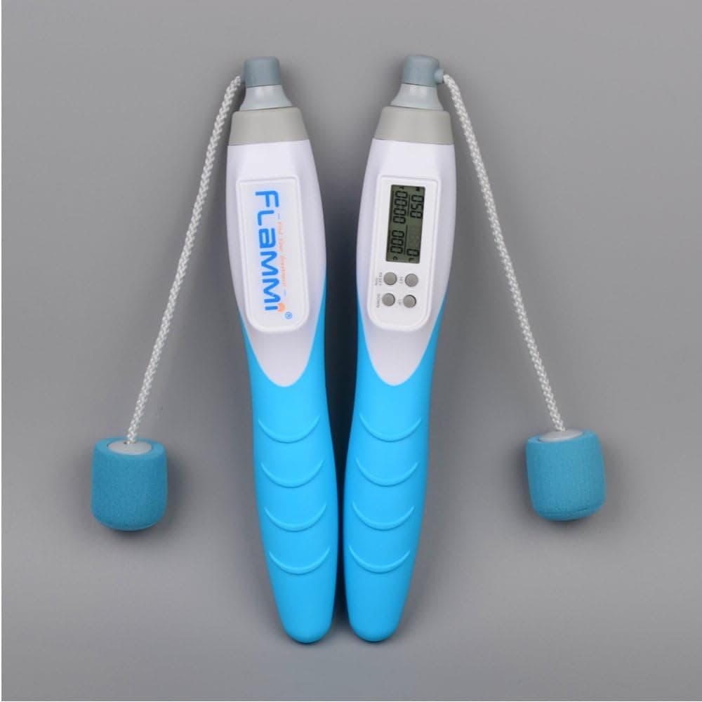 Flammi Speed Cordless Jump Ropes for Cardio Training with Digital Calorie Counter