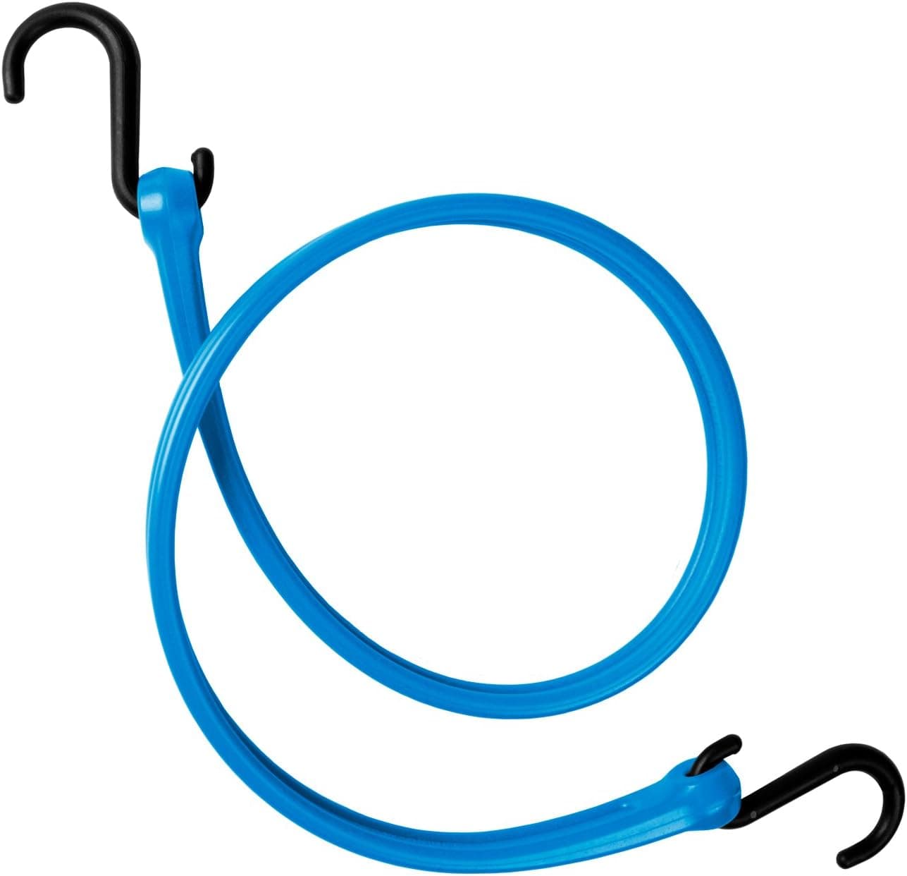 The Perfect Bungee 31-Inch Easy Stretch Strap with Nylon S-Hooks, Blue