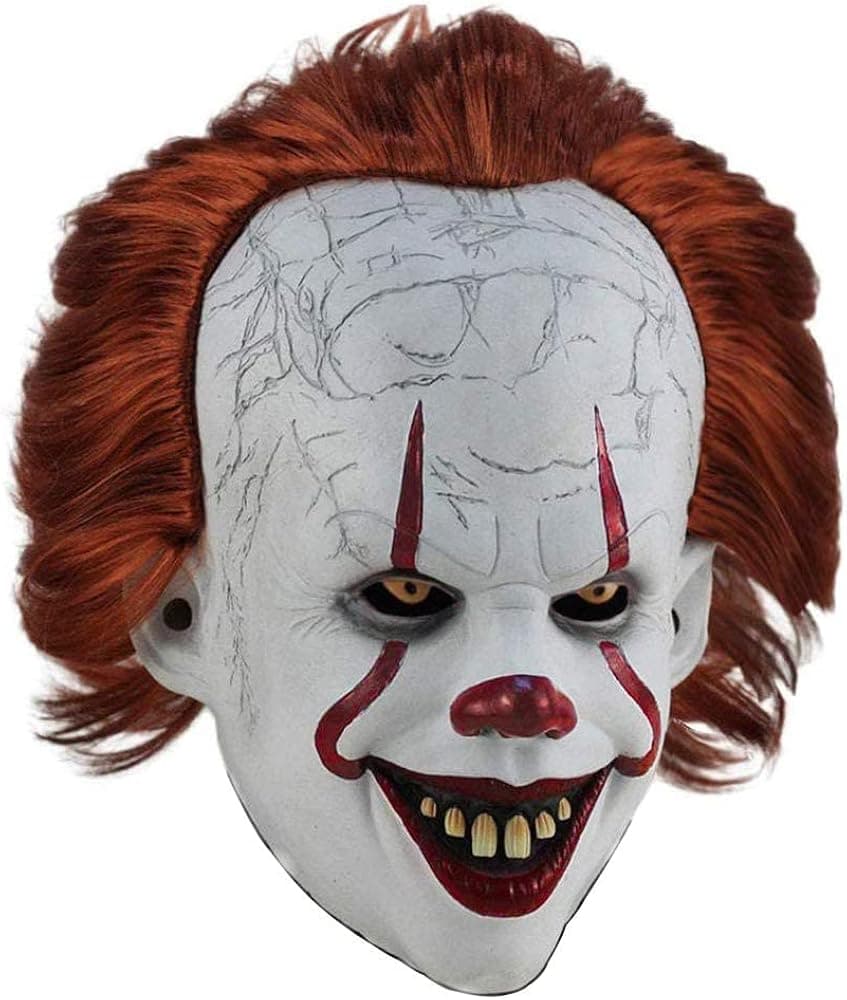 IT mask Creepy Clown Mask, Halloween Costumes Accessory ,Scary Mask Cosplay Decorations,Party Decoration Prop