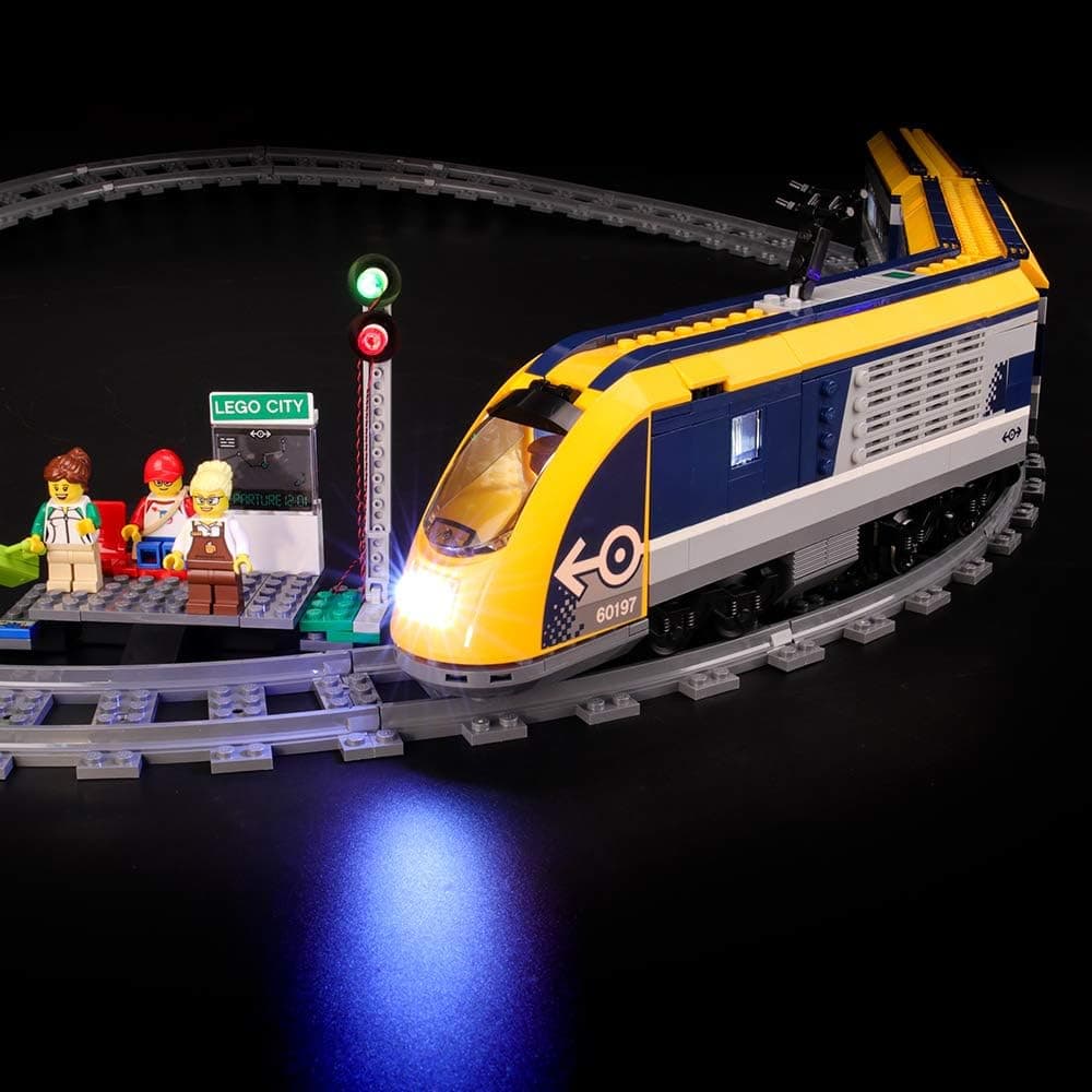 BRIKSMAX Led Lighting Kit for City Passenger Train - Compatible with Lego 60197 Building Blocks Model- Not Include The Lego Set