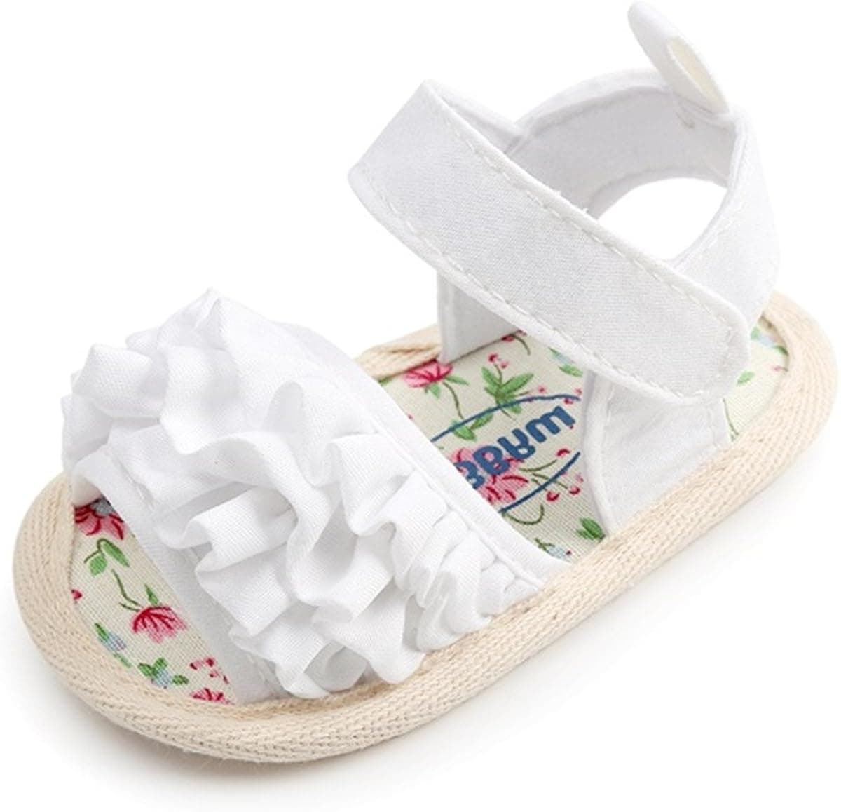 BENHERO Infant Baby Girls Sandals, Premium Soft Rubber Sole Anti-Slip Summer Toddler Flats First Walkers Shoes