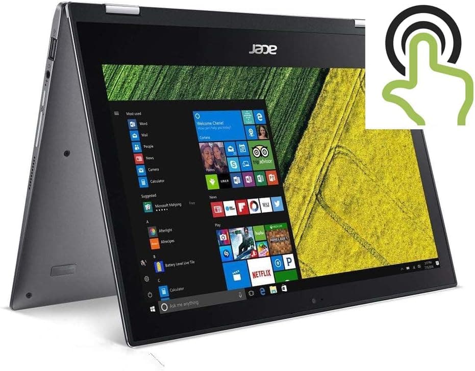Acer High Performance Spin 11.6inch FHD Multi-Touch Laptop, Intel Pentium N4200 Quad-core Up to 2.5GHz, 4GB RAM, 64GB SSD, WiFi, Bluetooth, HDMI, Win10 (Renewed)