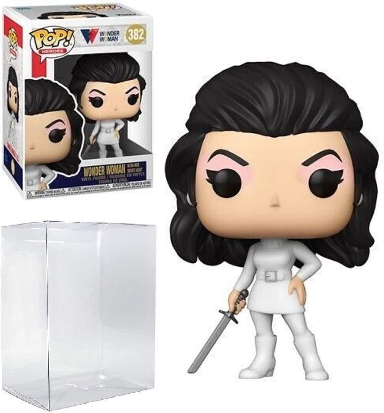 Wonder Woman Ultra Mod Secret Agent 80th Anniversary Pop #382 DC Super Heroes Vinyl Figure (Bundled with EcoTek Protector to Protect Display Box)
