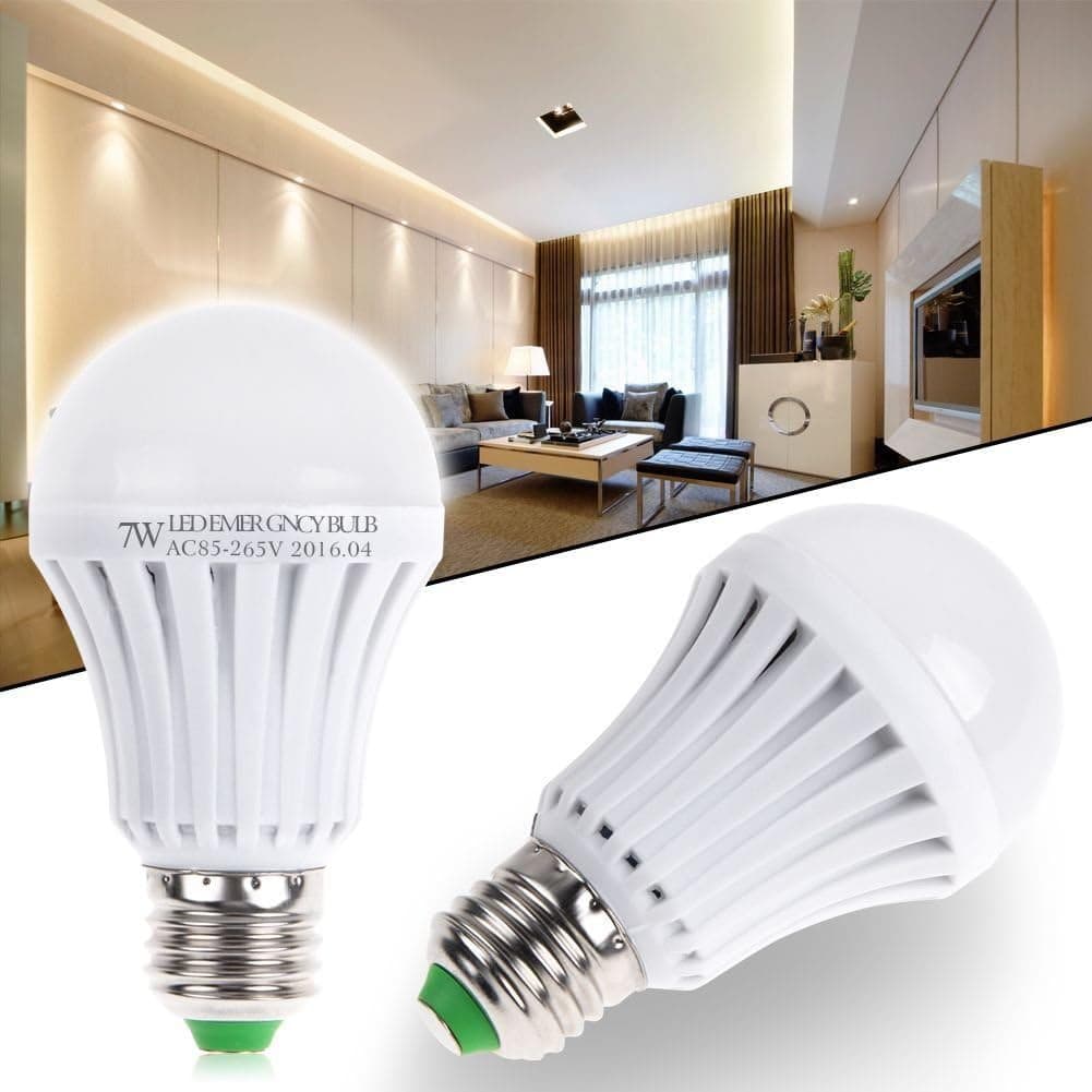 5-12W E27 Intelligent Emergency Energy LED Lamp Rechargeable Night Light AC 85-265V (7)